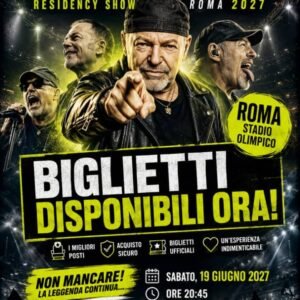 🎸🔥 VASCO LIVE 2027 – BIGLIETTI DISPONIBILI! 🔥🎸